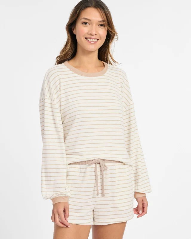 Long Sleeve Blousson Shortie Set