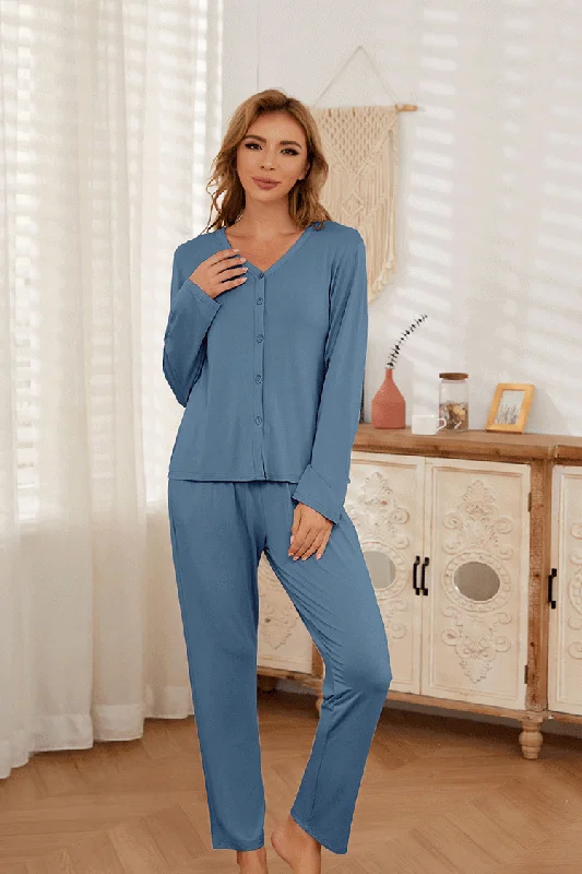 Modal Soft Long Sleeve Pajamas for Women