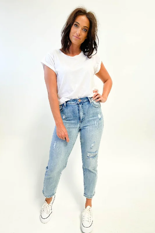 Wakee Denim Scarlett Jeans Washed Blue