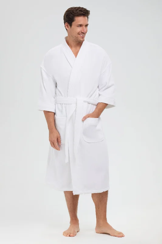 11oz. Basic Velour Terry Kimono Robe