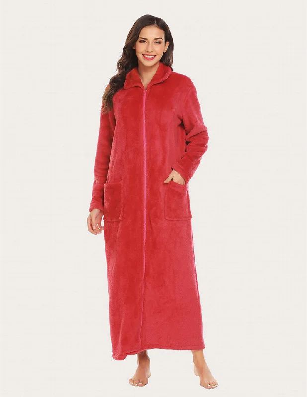 Ekouaer Long Warm Fleece Robe