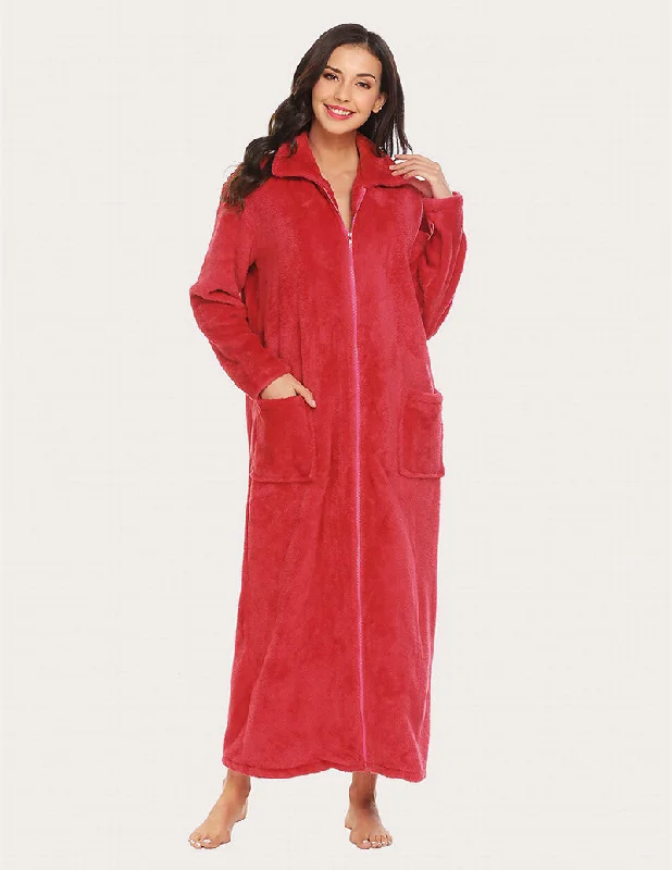 Ekouaer Long Warm Fleece Robe