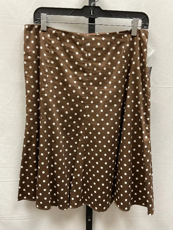 Polkadot Pattern Skirt Midi Jones New York, Size 10